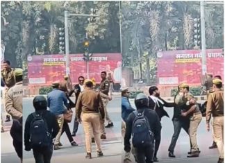 рд╕реАрдПрдо рдпреЛрдЧреА рдХреЗ рджреМрд░реЗ рдХреЗ рдмреАрдЪ рдкреНрд░рдпрд╛рдЧрд░рд╛рдЬ рдореЗрдВ рдкреБрд▓рд┐рд╕ рдФрд░ рд╡рдХреАрд▓реЛрдВ рдореЗрдВ рдЭрдбрд╝рдк, рдЕрдзрд┐рд╡рдХреНрддрд╛ рдХреЛ рдкреАрдЯрдиреЗ рдкрд░ рдмрд╡рд╛рд▓