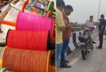 मौत का मांझा… दिल्ली के बदरपुर में चाइनीज मांझे ने फिर रेता बाइक सवार का गला