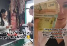 आयरलैंड की दुकान पर विदेशी महिला ने निकाले भारतीय रुपये, दुकानदार रह गई दंग