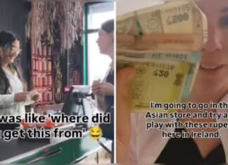आयरलैंड की दुकान पर विदेशी महिला ने निकाले भारतीय रुपये, दुकानदार रह गई दंग