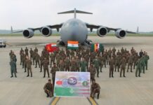 भारतीय सेना का दल ‘युद्ध अभ्यास 2025’ में भाग लेने अमेरिका रवाना