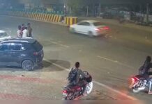 मेरठ में हाई स्पीड कार का कहर, डिलवरी बॉय को मारी टक्कर, फिर घसीटते ले गई…