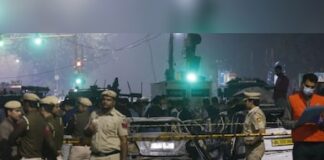 हरियाणा में जहां से मिली लाल कार, वहां से एक संदिग्ध को जांच एजेंसी ने हिरासत में लिया