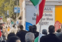 अमेरिका में ईरान का विरोध करते लोगों को ट्रक से कुचलने की हुई कोशिश, VIDEO आया सामने