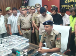 वृंदावन में 2.90 करोड़ की चोरी का खुलासा: किराएदार सहित चार चोर गिरफ्तार, ₹2 C कैश-कार और जेवर बरामद